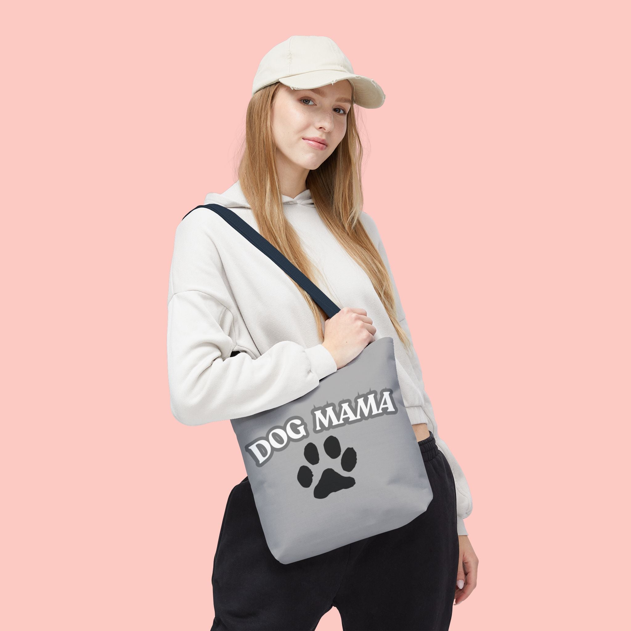Dog Mama Paw Print Tote Bag – Cute Pet Lover Gift