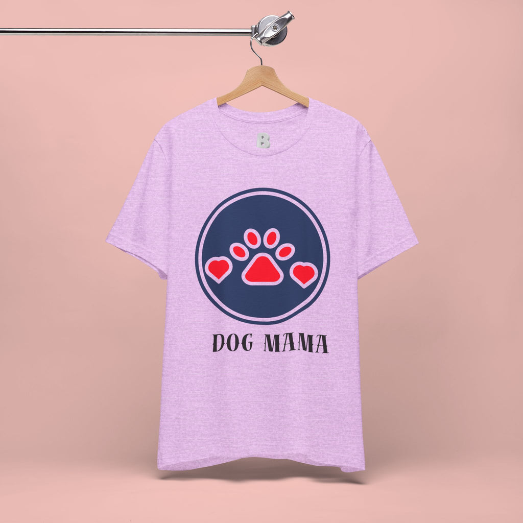 Dog Mama T-Shirt — Cute Paw & Heart Graphic Tee for Dog Lovers