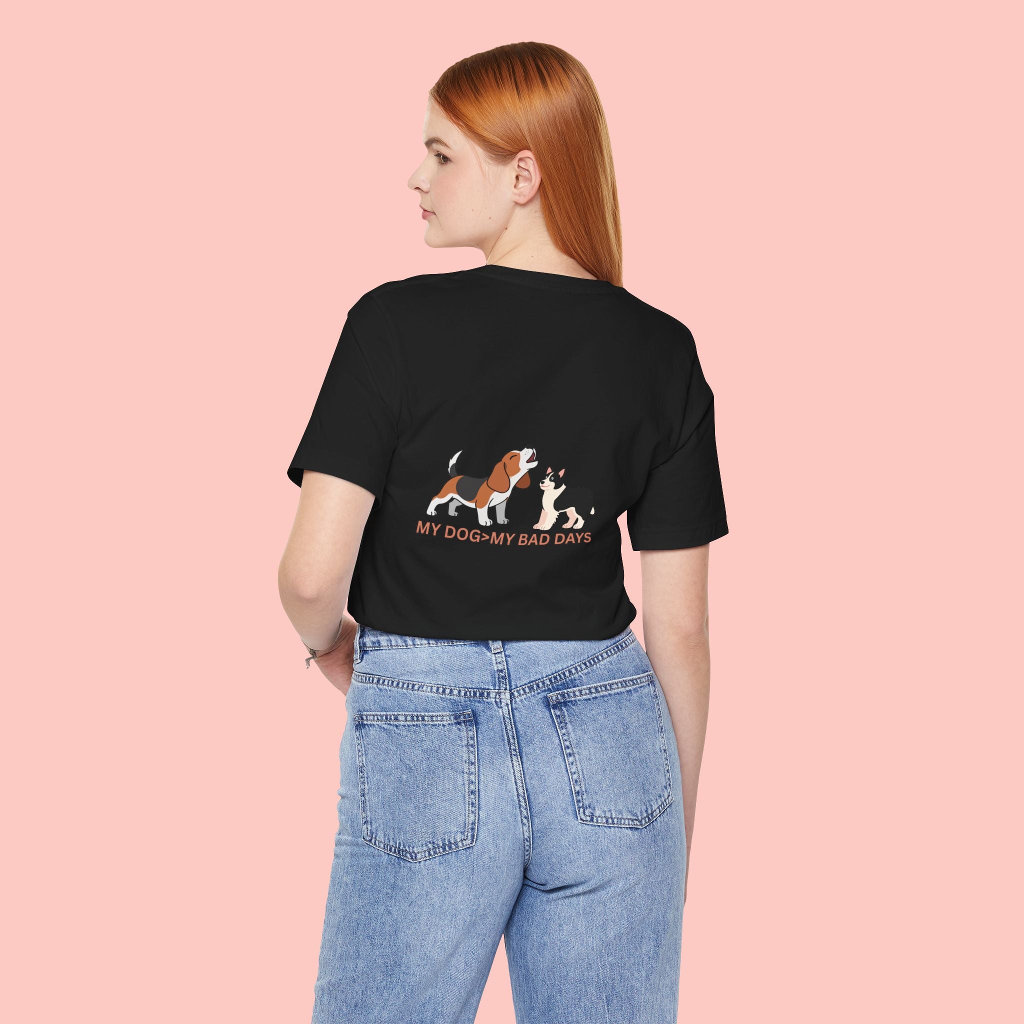 My Dog, My Bad Days T-Shirt — Cute Beagle & Husky Rescue Tee for Dog Lovers