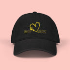 Dog Mom Embroidered Denim Hat — Heart & Paw Cap
