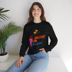 Always Happen Crewneck Sweatshirt – Funny Coffee & Snack Thought Graphic