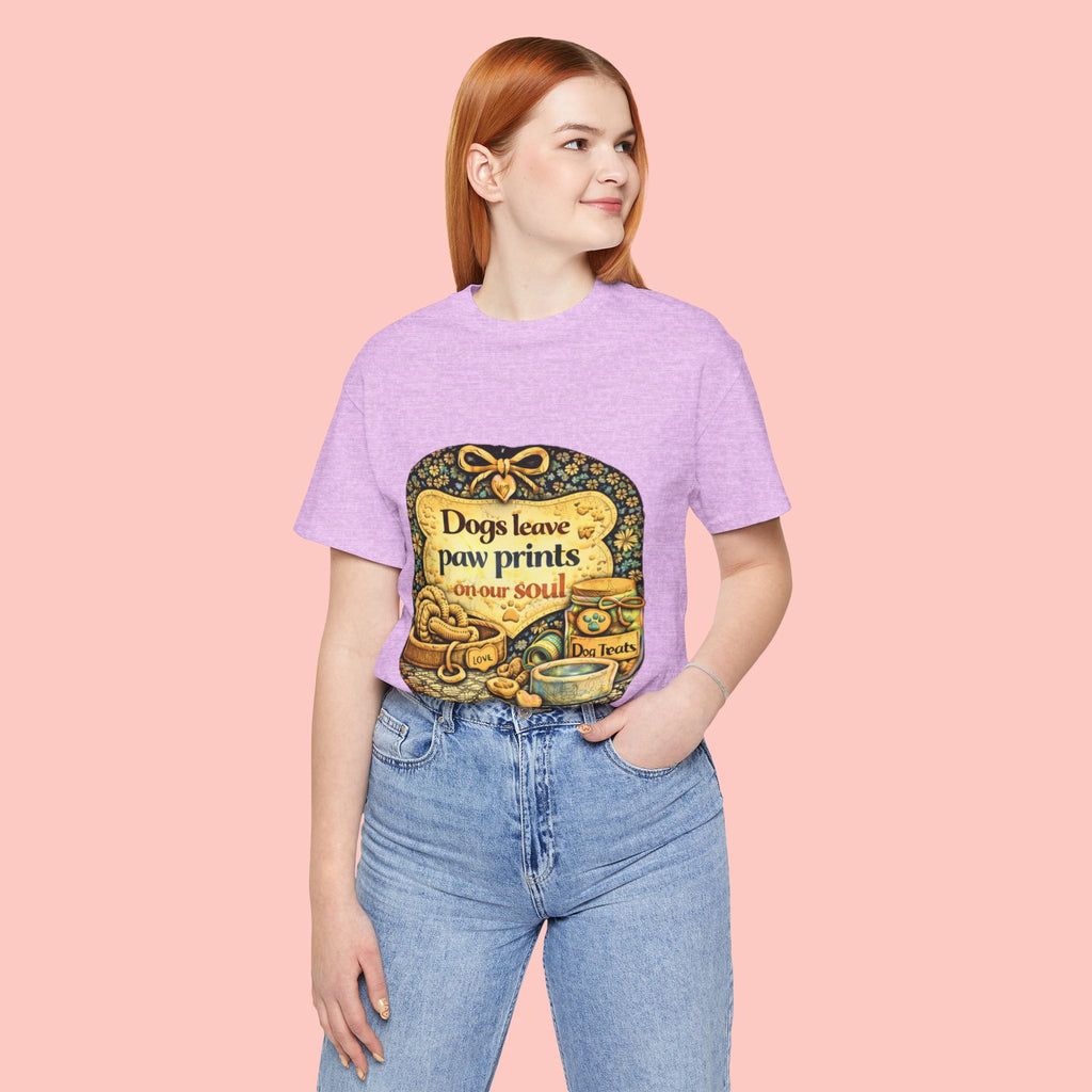 Dogs Leave Paw Prints Tee – Vintage Pet Lover T‑Shirt