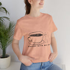 Coffee With My Dog T‑Shirt — Cute Minimalist Dog & Coffee Tee