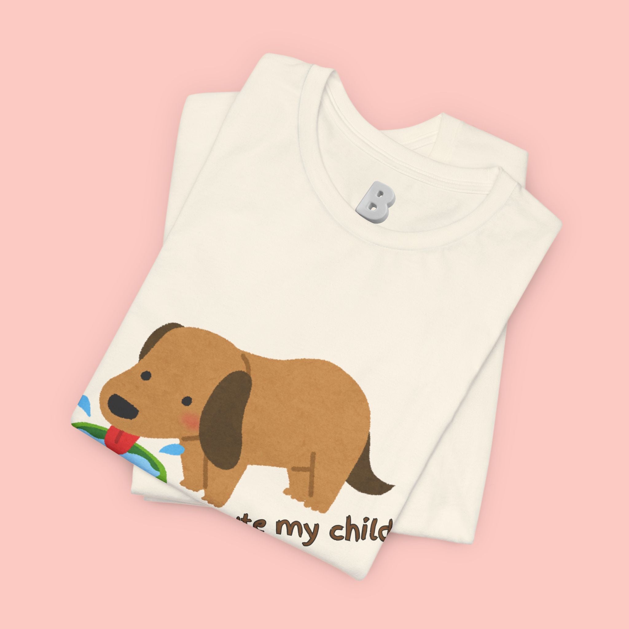 Dog T-Shirt — Cute Dachshund "how cute my child" Graphic Tee