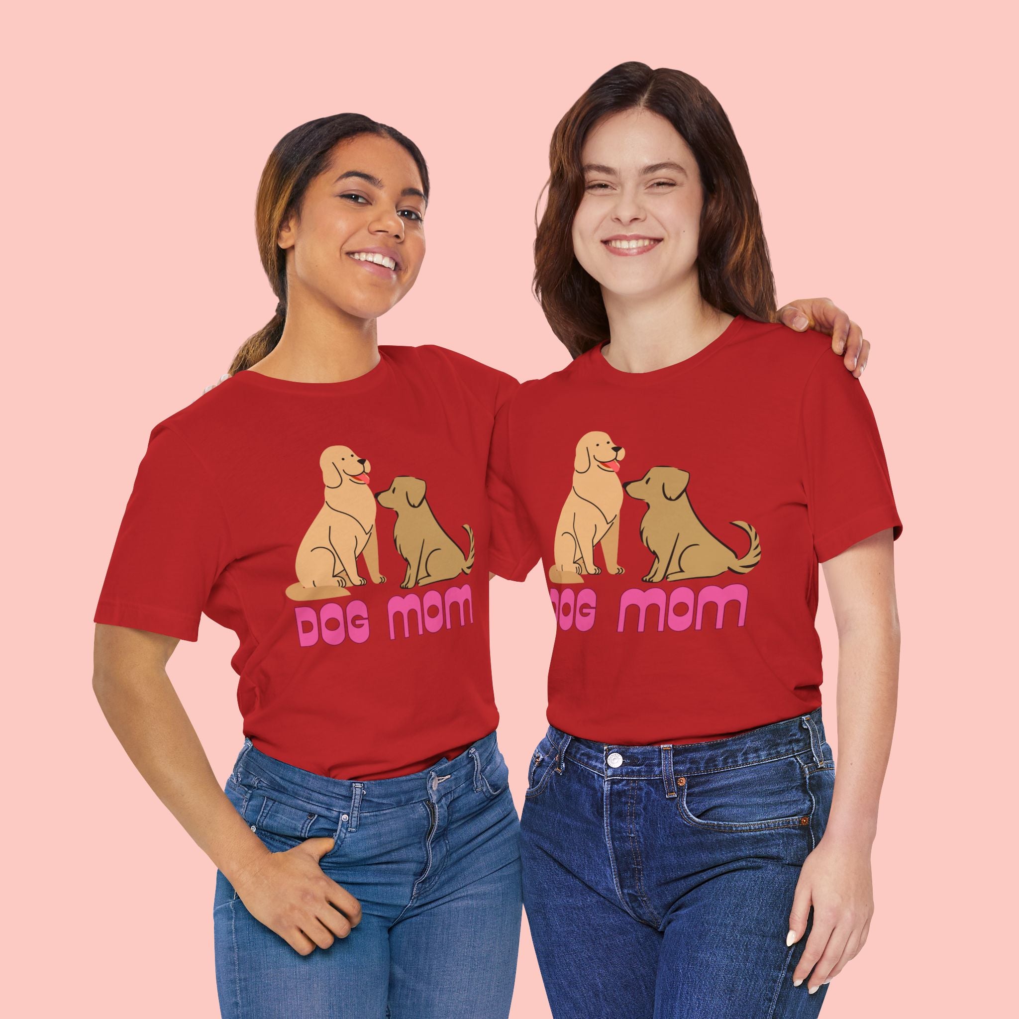 Dog Mom T‑Shirt — Cute Retro Dogs Graphic Tee for Dog Lovers