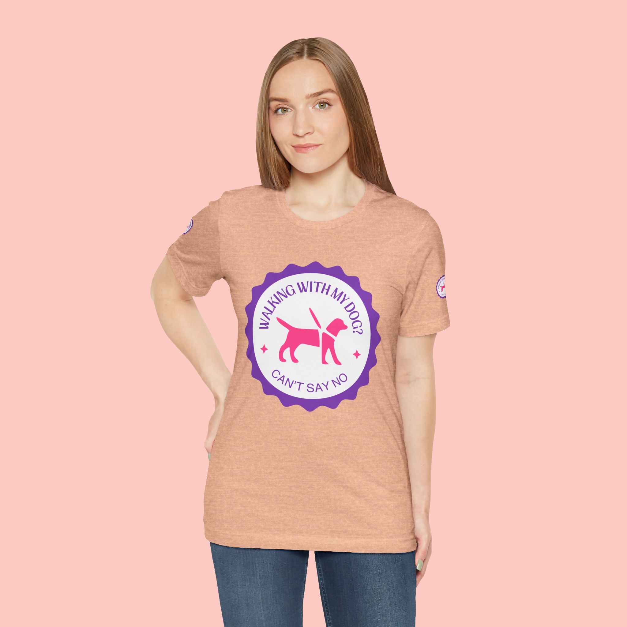 Walking With My Dogs T‑Shirt — "Can't Say No" Dog Lover Tee