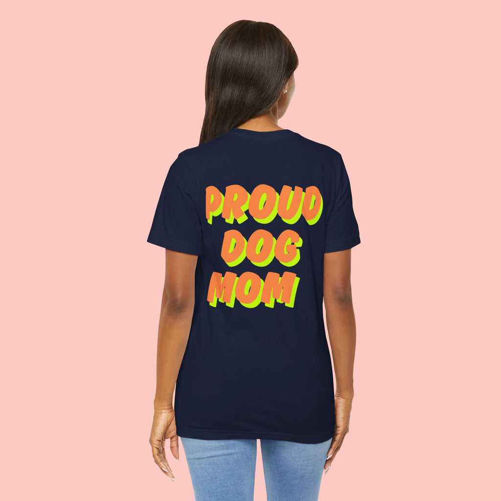 Proud Dog Mom T-Shirt — Bold Retro Text Tee for Dog Lovers