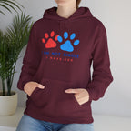 Dog Mom Hoodie – “I Am Not Single I Have Dog” Paw Print Hoodie