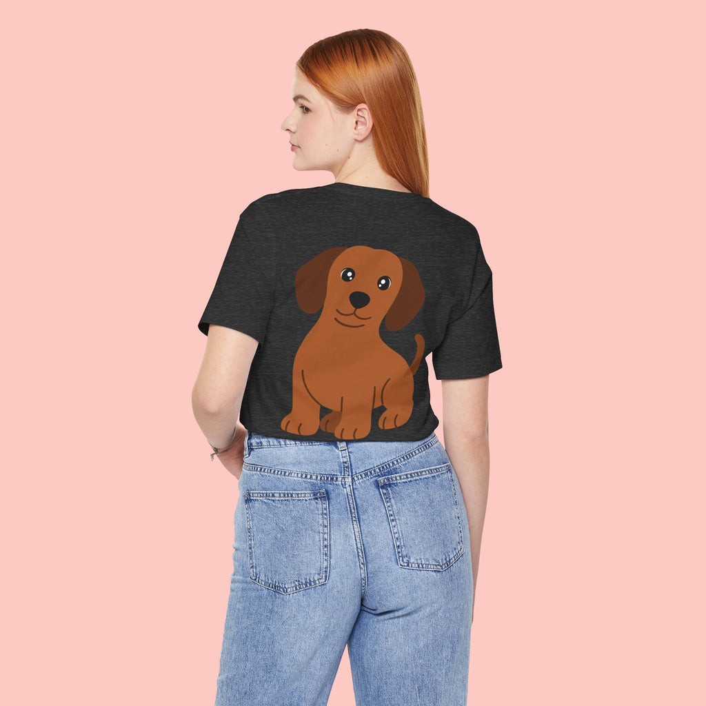 Dachshund Graphic Tee - Cute Brown Sausage Dog T-Shirt