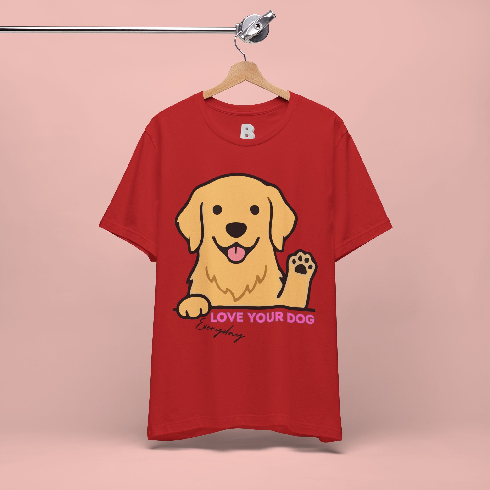 Love Your Dog Tee — Cute Golden Retriever Graphic T-Shirt