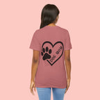 Dog Mom Heart Paw T-Shirt – Cute Pet Lover Tee