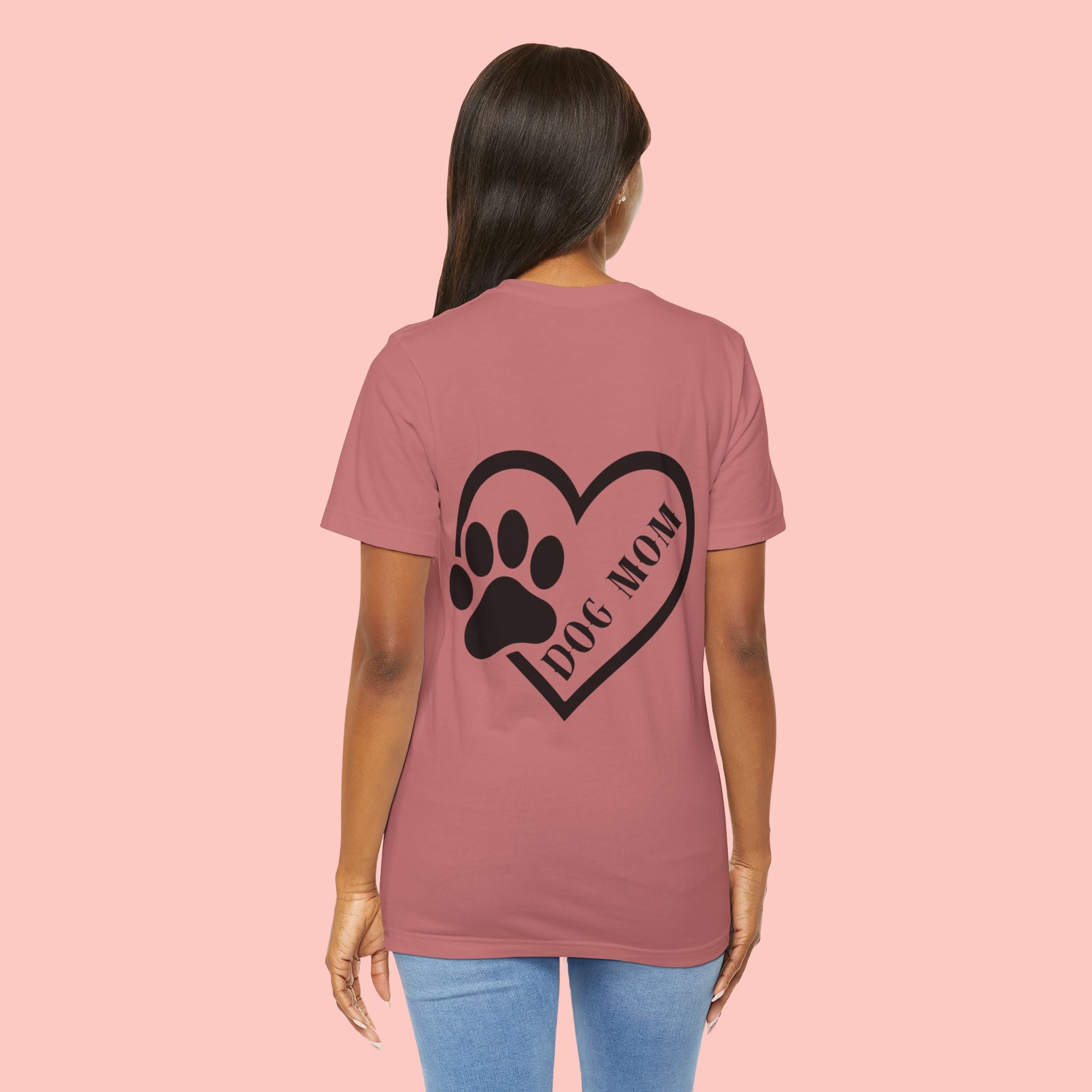 Dog Mom Heart Paw T-Shirt – Cute Pet Lover Tee