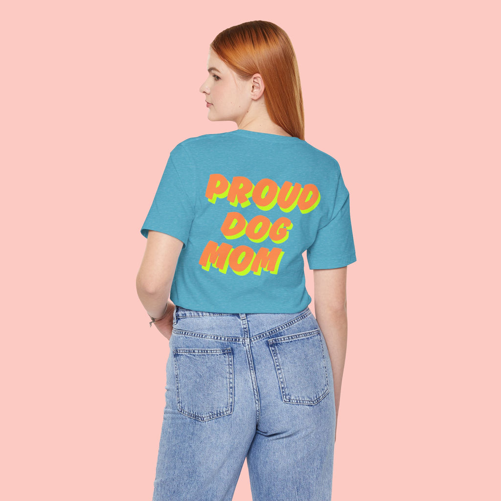 Proud Dog Mom T-Shirt — Bold Retro Text Tee for Dog Lovers