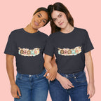 Pet Mom Banner Tee — Cute Paw Print "MOM" Graphic T-Shirt