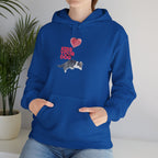 Kiss Your Dog Hoodie — Cute Heart & Dog Graphic Pullover