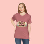 Dog Mom Forever T‑Shirt — Floral Paw Print Tee for Pet Lovers
