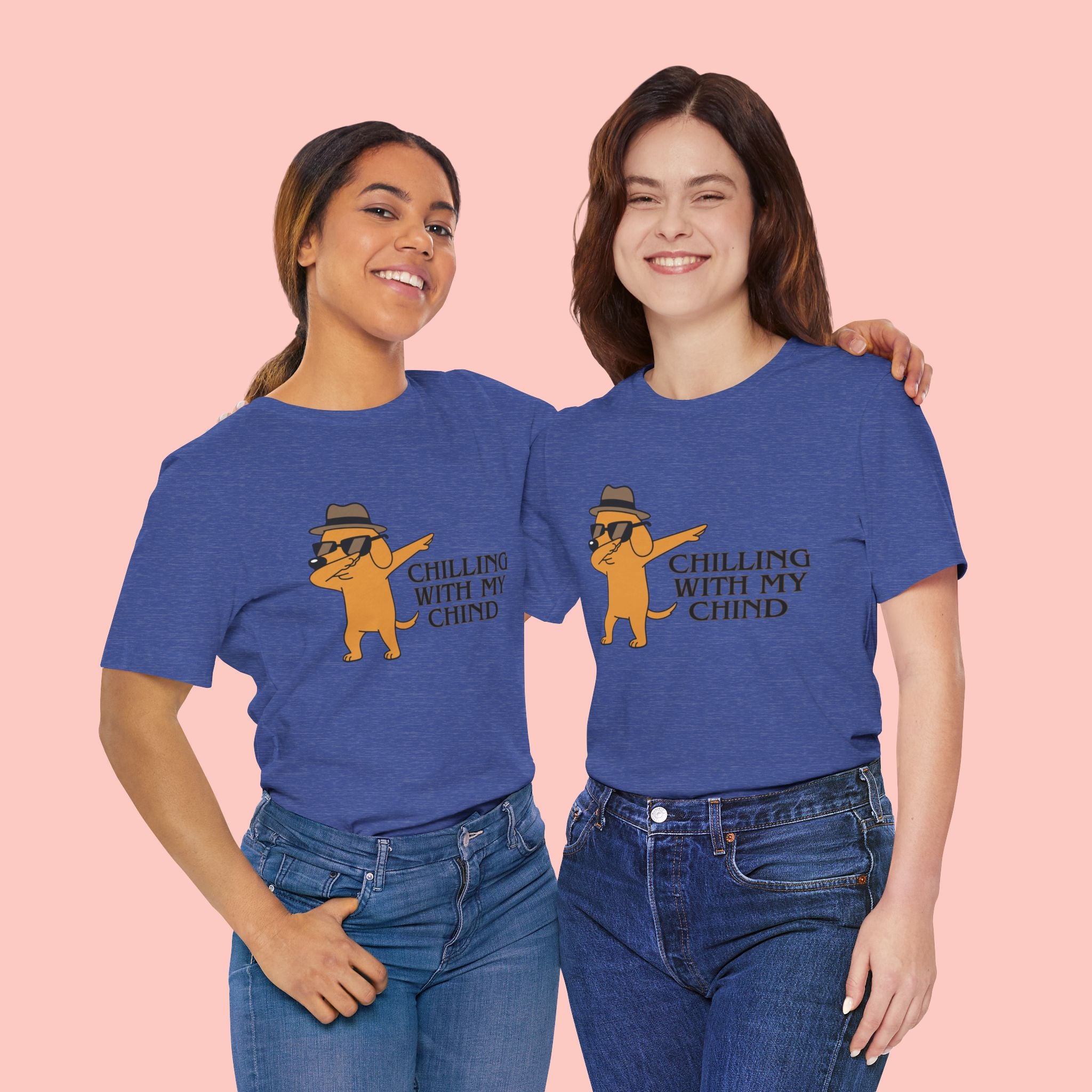 Chilling With My Chind T-Shirt — Funny Dabbing Cat Graphic Tee