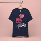 Kiss Your Dog T-Shirt — Cute Corgi with Heart Balloon Pet Lover Tee