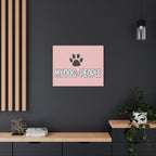 My Dog > People Canvas Wall Art — Paw Print Pet Lover Decor