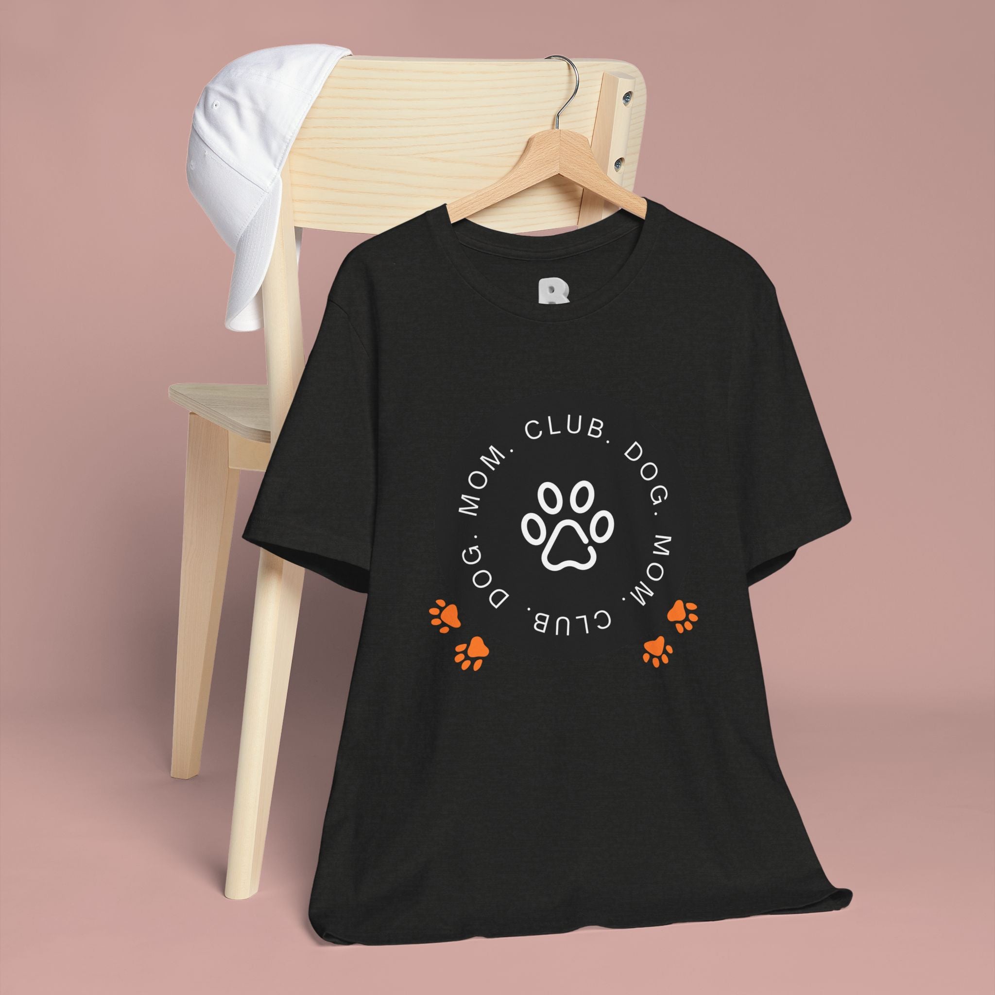 Dog Mom Club T-Shirt — Paw Print Graphic Tee for Pet Lovers