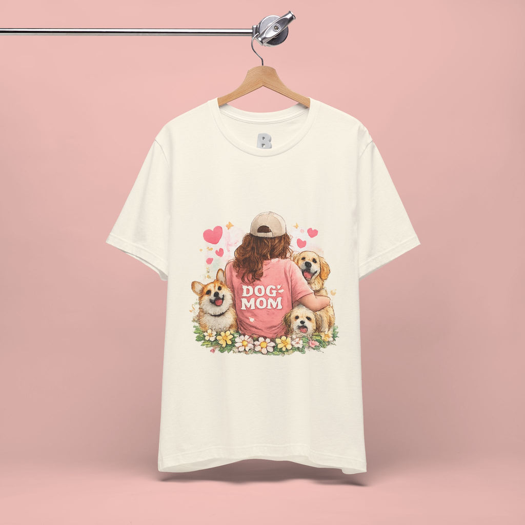 Dog Mom T-Shirt - Cute Woman with Dogs Graphic Tee