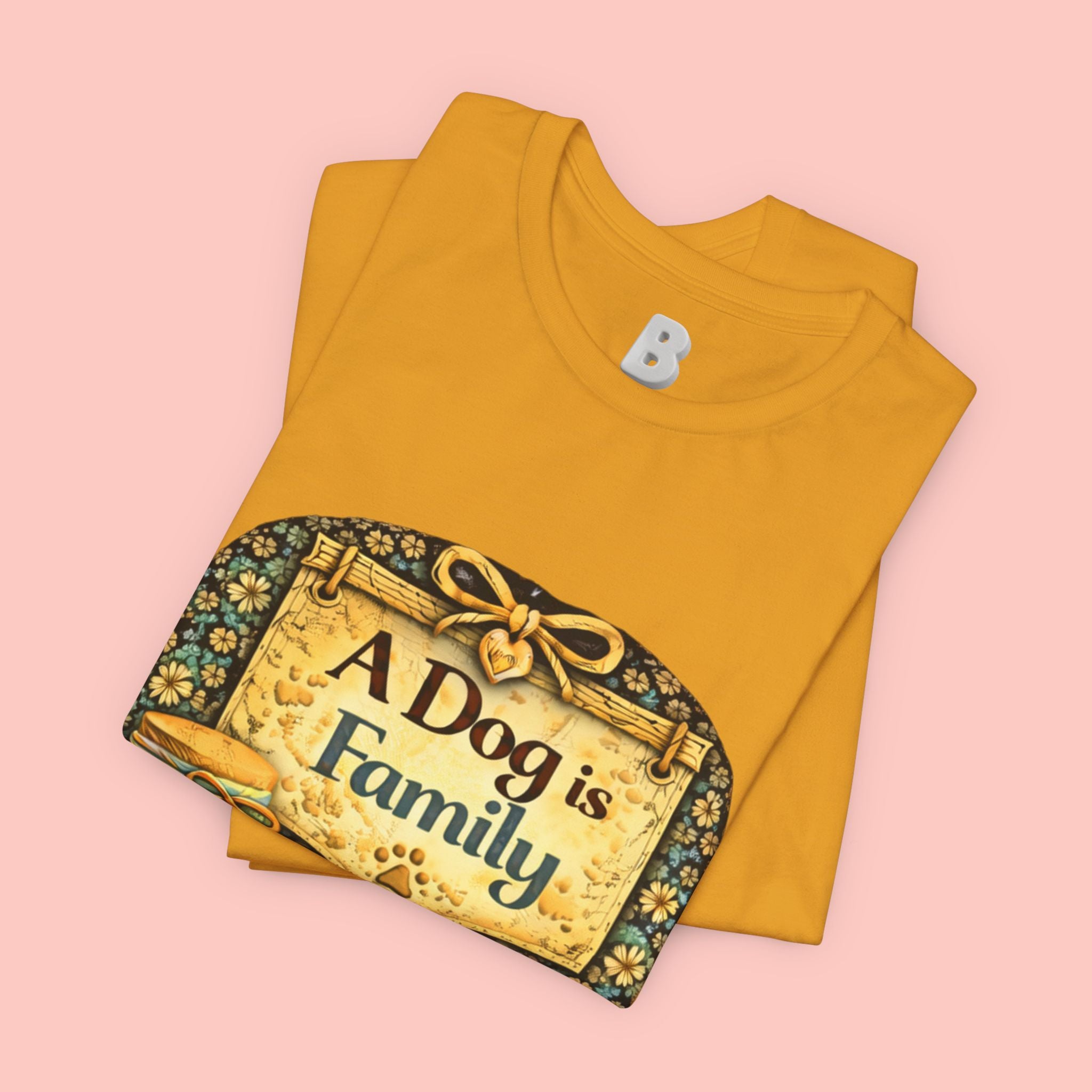 A Dog Is Family T-Shirt - Vintage Pet Lover Tee
