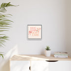 Dog Hair Don’t Care Framed Canvas Print