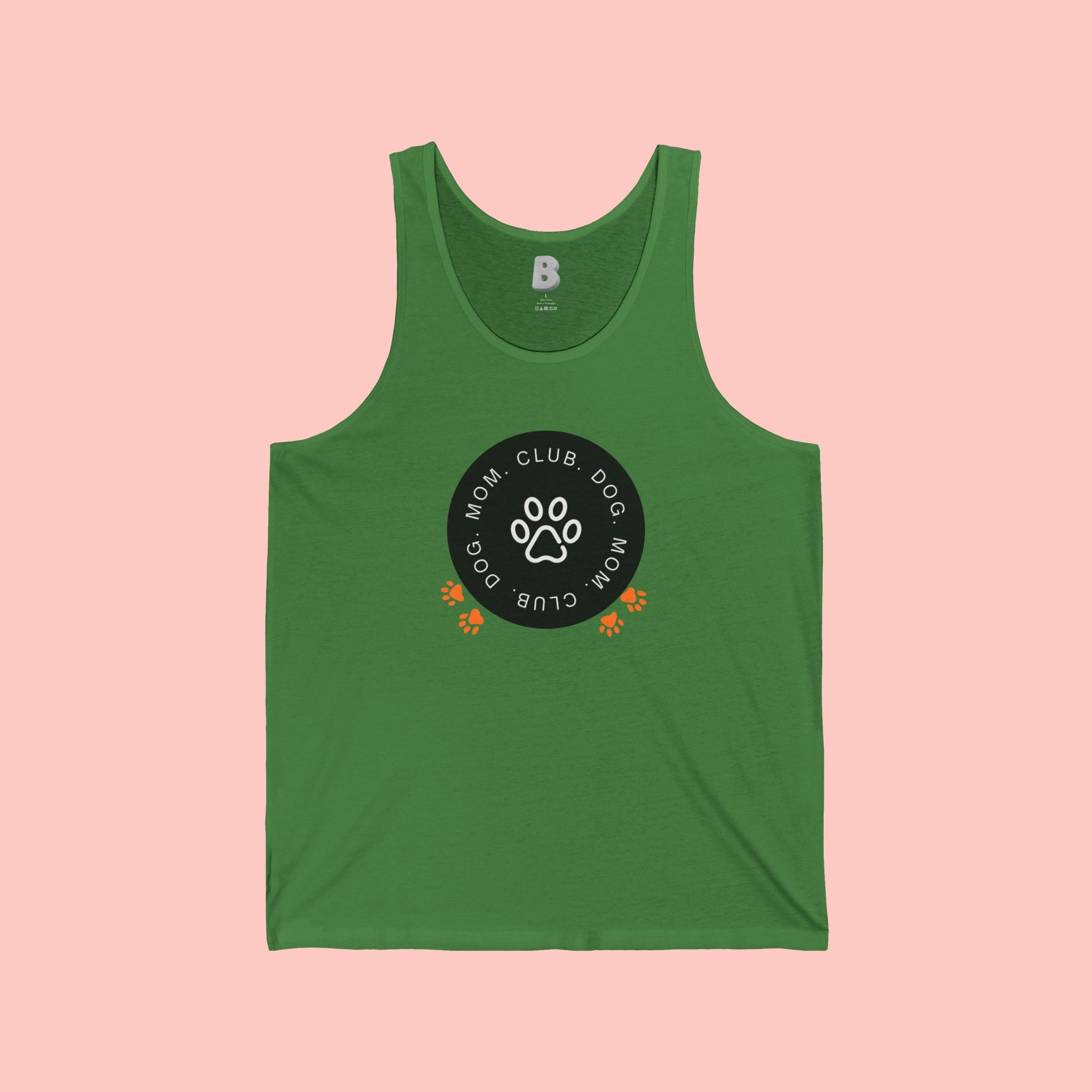 Dog Mom Club Tank Top — Paw Print Graphic Women’s Pet Lover Shirt