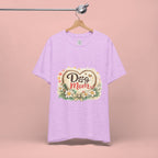 Dog Mom T-Shirt – Floral Paw Heart Graphic Tee