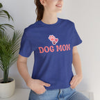 Dog Mom T-Shirt — Pink Paw Graphic Tee for Dog Lovers