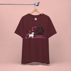 Dog Pawprint T-Shirt — "Pawprints Everywhere I Go" Cute Pet Lover Tee