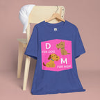 Dog Mom T-Shirt — Cute Pink "D for Dog, M for Mom" Graphic Tee