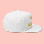Flat Bill Cap — "Proud Dog Mom" Embroidered Trucker Hat