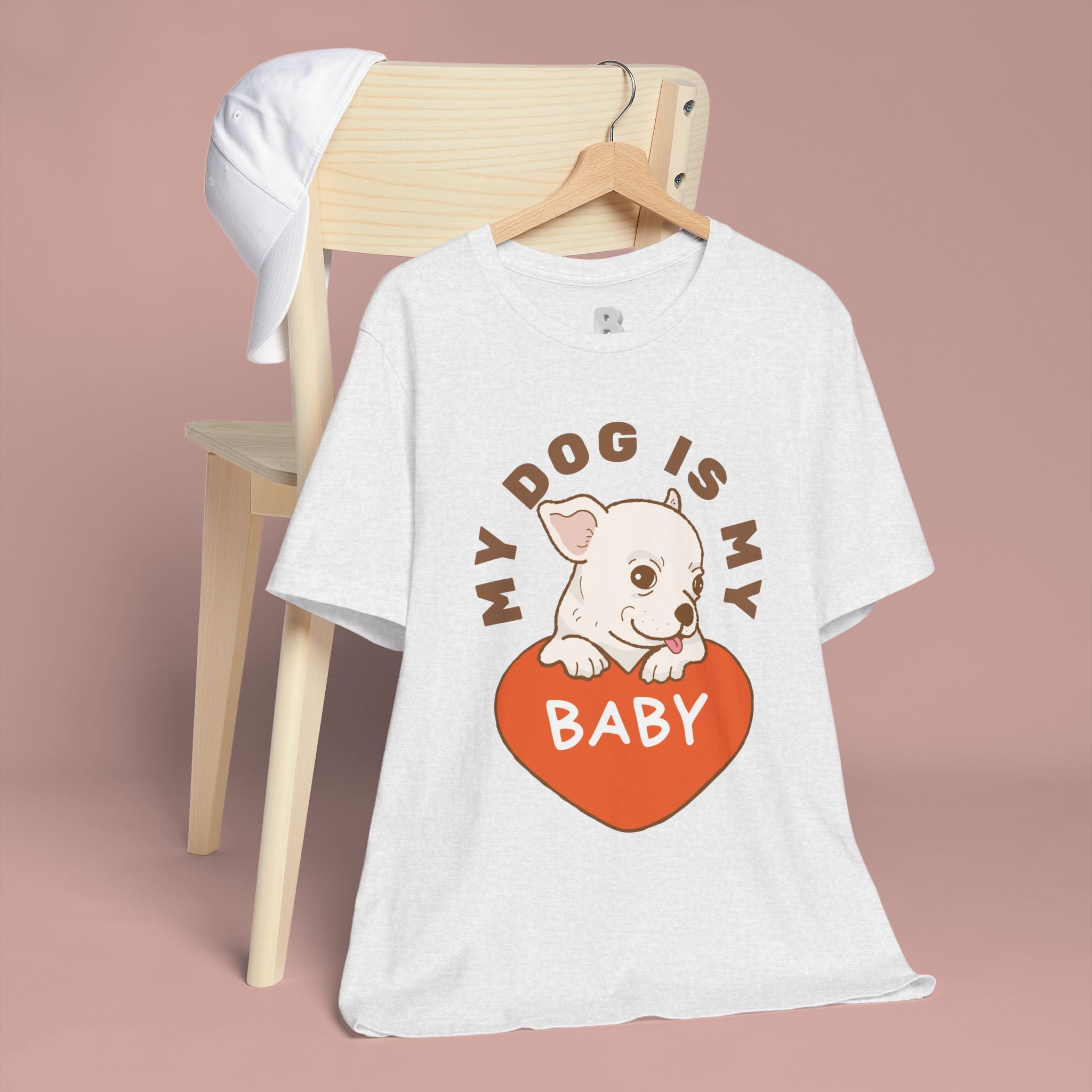 My Dog Is My Baby T-Shirt — Cute Puppy Heart Tee for Dog Lovers