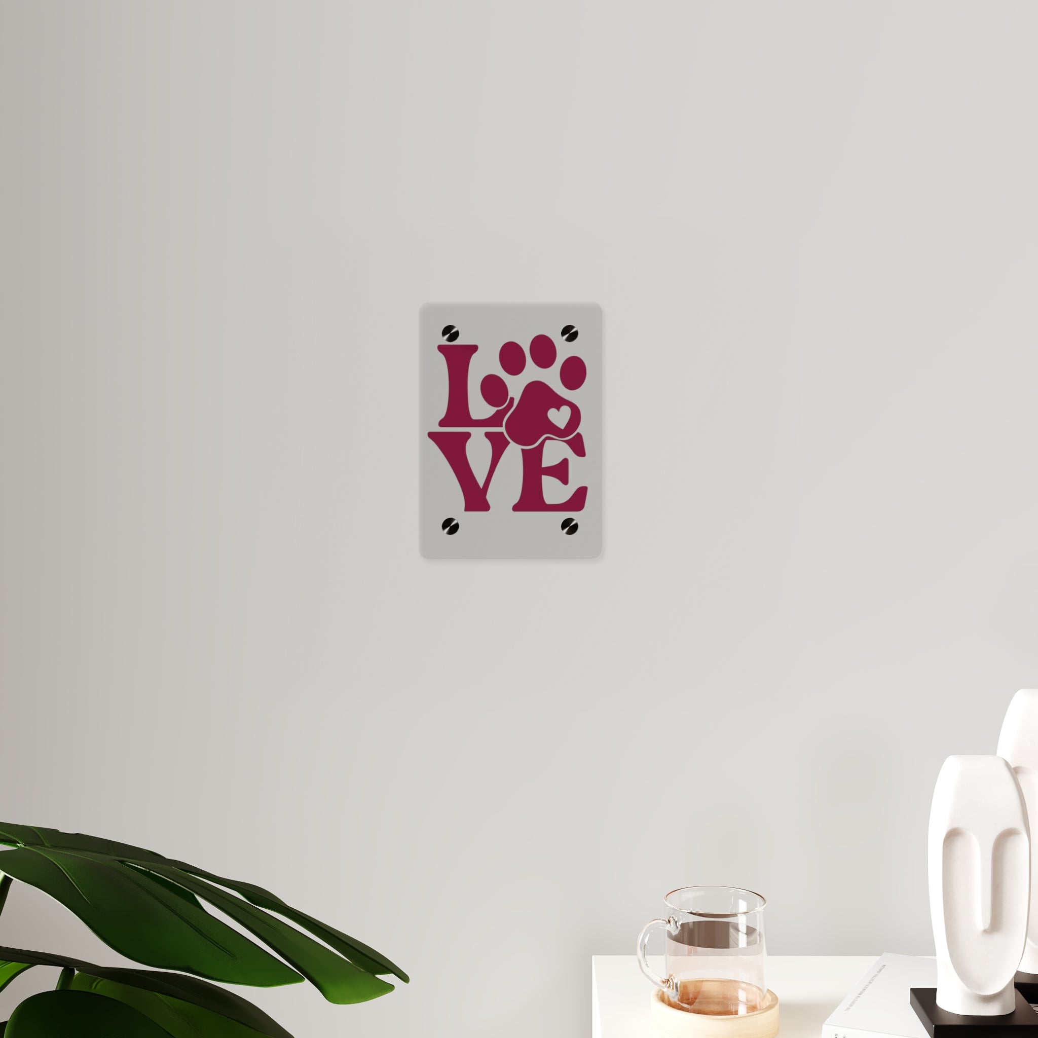 Acrylic Wall Art — "Life Is Better With Dogs" Decorative Plaque