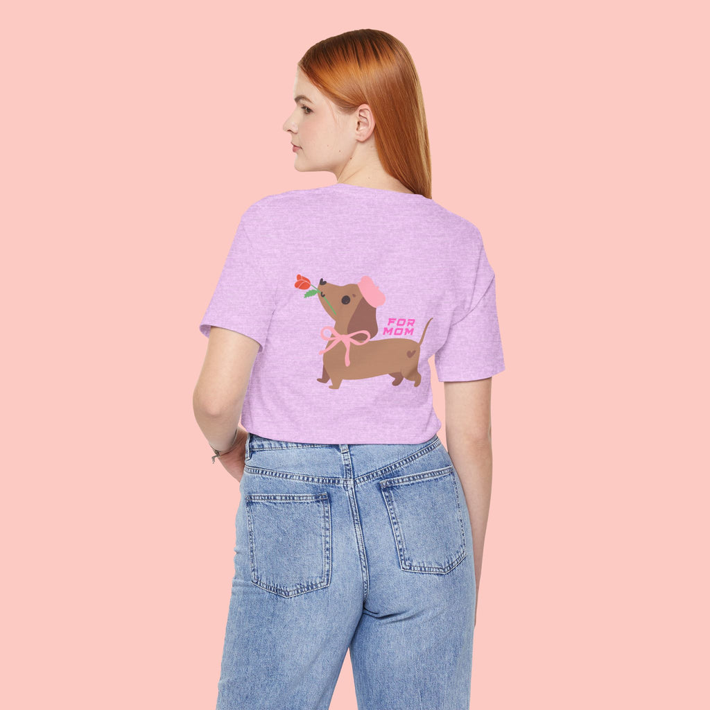 Dachshund Mother's Day Tee — 'For Mom' Cute Dog Graphic Shirt