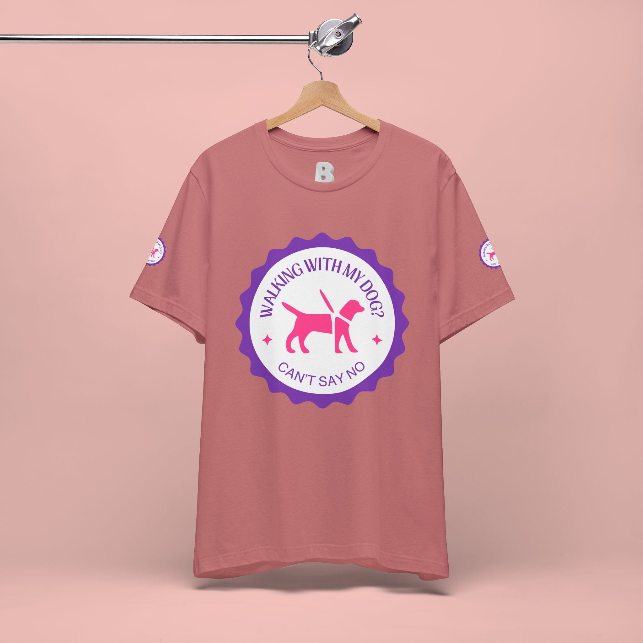 Walking With My Dogs T‑Shirt — "Can't Say No" Dog Lover Tee