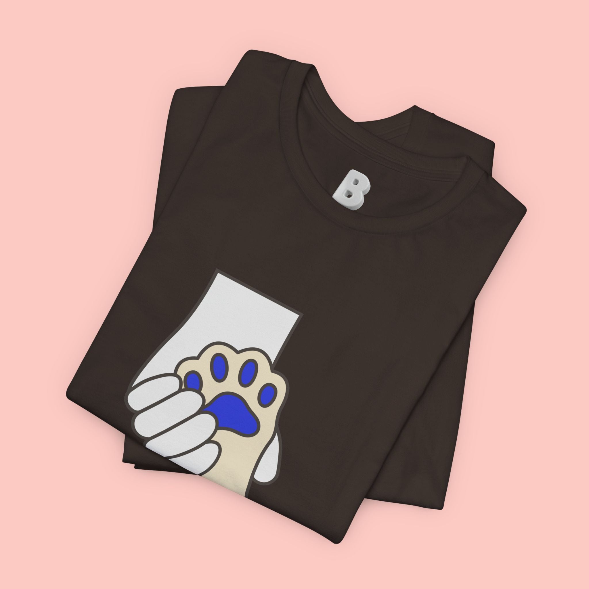 Dog Lover T-Shirt — "Love with my dog." Paw Print Graphic