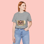 Dog Mom Forever T‑Shirt — Floral Paw Print Tee for Pet Lovers