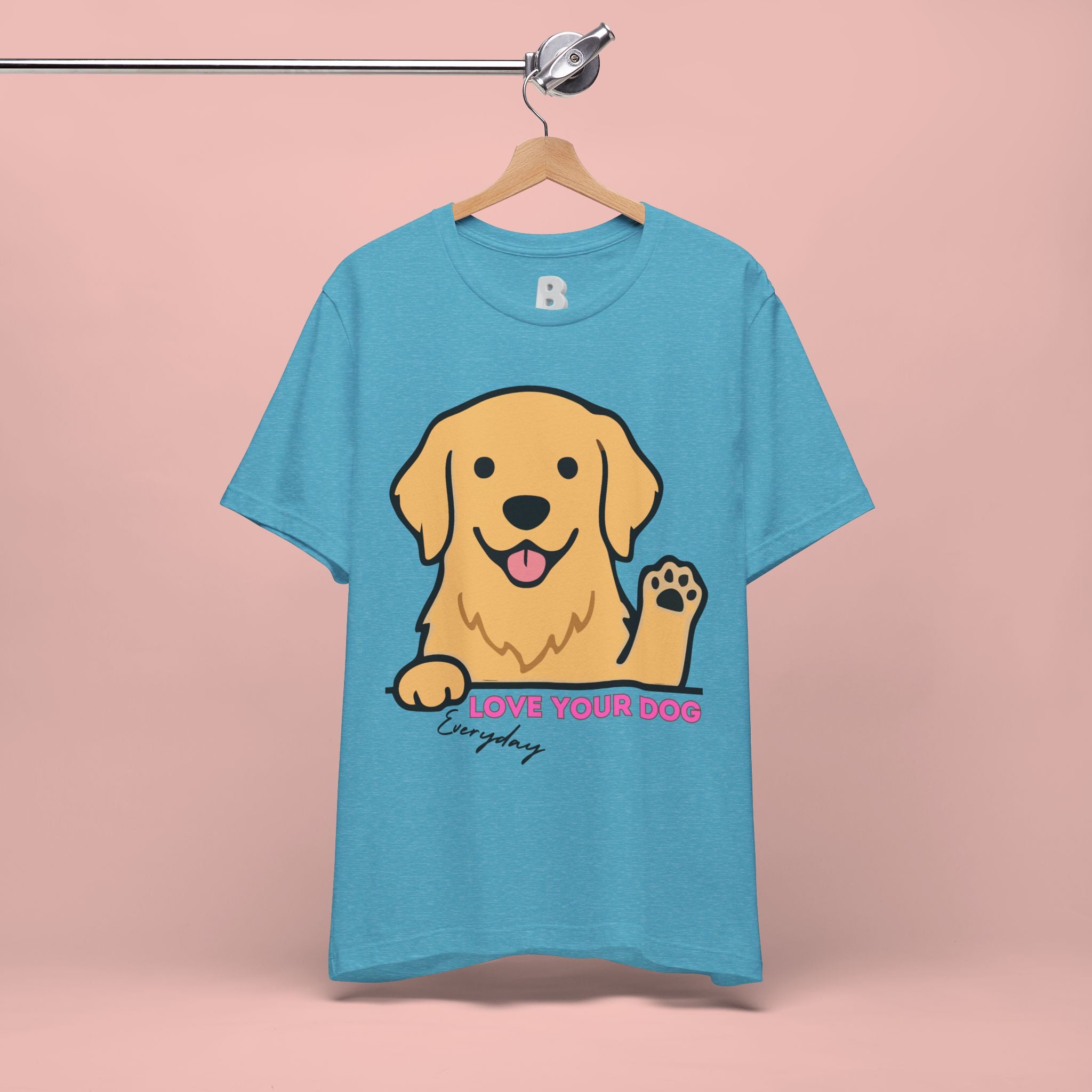 Love Your Dog Tee — Cute Golden Retriever Graphic T-Shirt