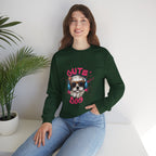 Cute Dog Sweatshirt — Cool Pup with Headphones Graphic Crewneck