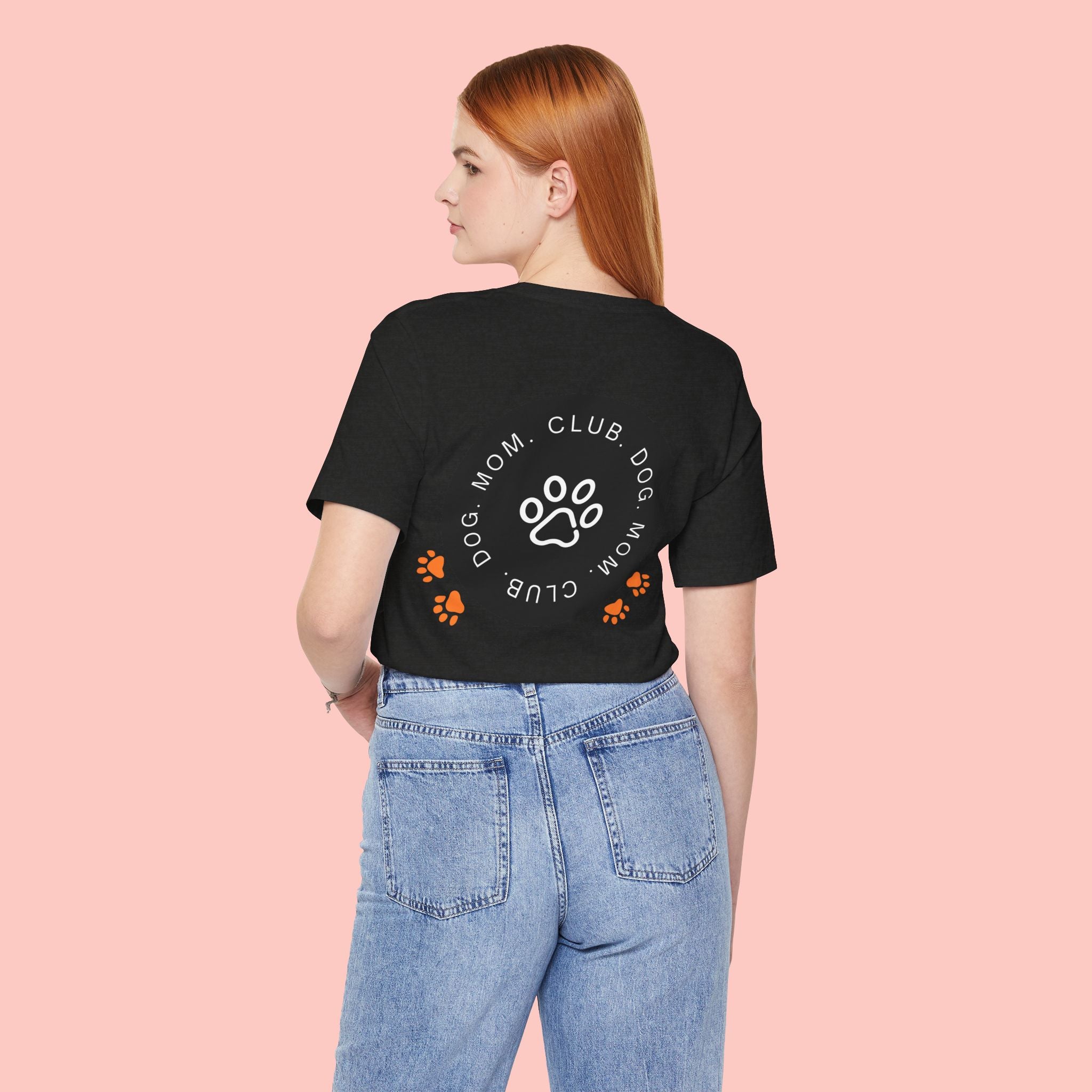 Dog Mom Club T-Shirt — Paw Print Graphic Tee for Pet Lovers