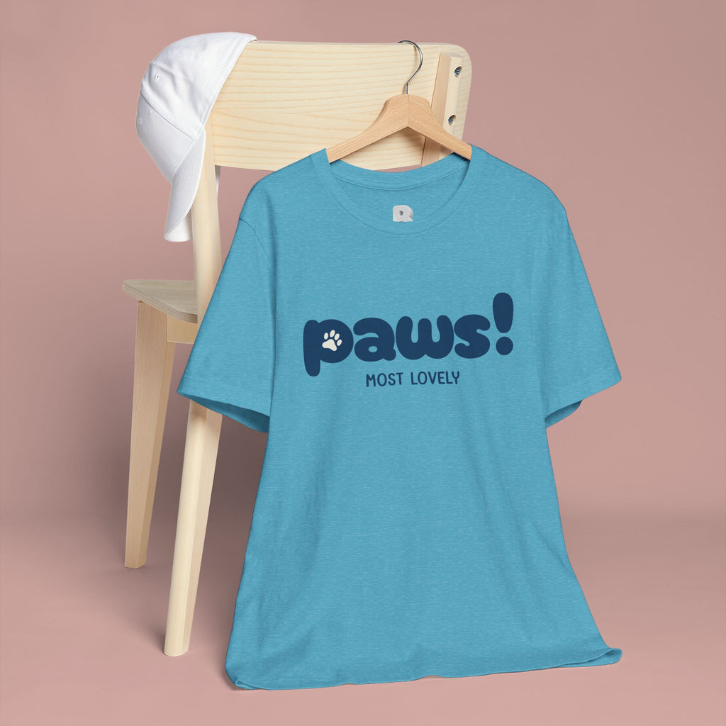 Paws! Cute Paw Print Tee — "Most Lovely" Graphic T-Shirt for Dog & Cat Lovers