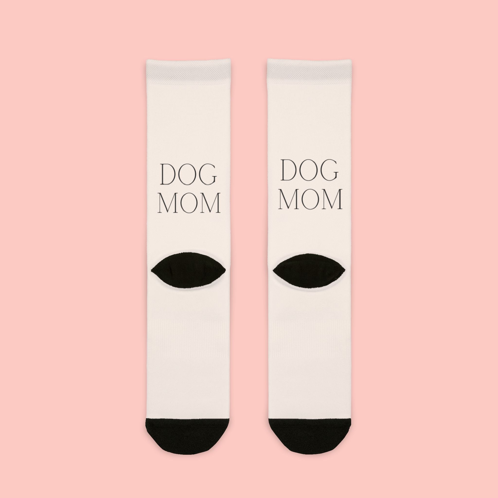 Dog Mom Sublimation Crew Socks — Cute Pet Lover Gift