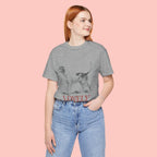 Lovely Dog Mom T-Shirt — Vintage Sketch Dog Graphic Tee