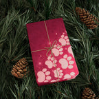 Valentine Heart Lights Wrapping Paper Roll - Romantic Burgundy Gift Wrap