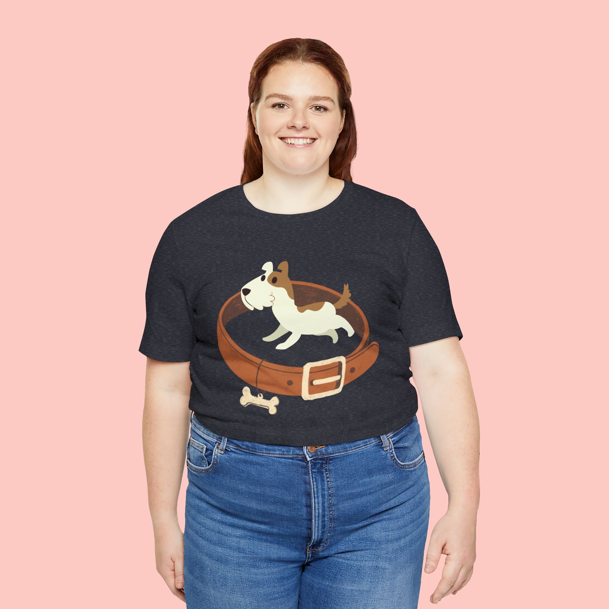 Mommy's Dog T-Shirt – Cute Puppy & Collar Graphic Tee for Dog Moms