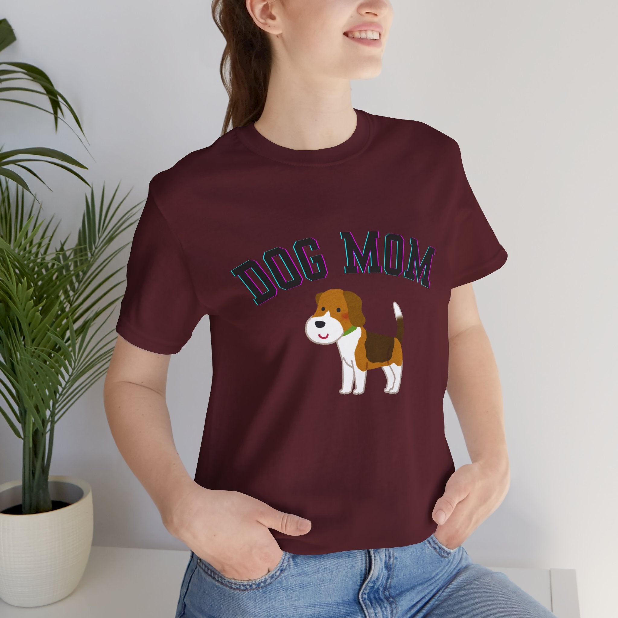 Dog Mom T-Shirt — Cute Beagle Graphic Tee for Dog Lovers