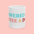 Coffee & Dogs Ceramic Mug — 'Powered by Coffee & Dogs' Colorful 11oz/15oz Gift