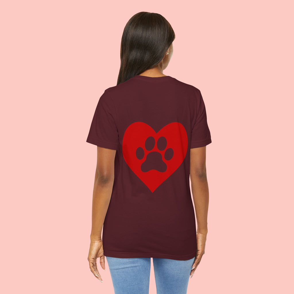 Pet Lover Heart Paw T-Shirt